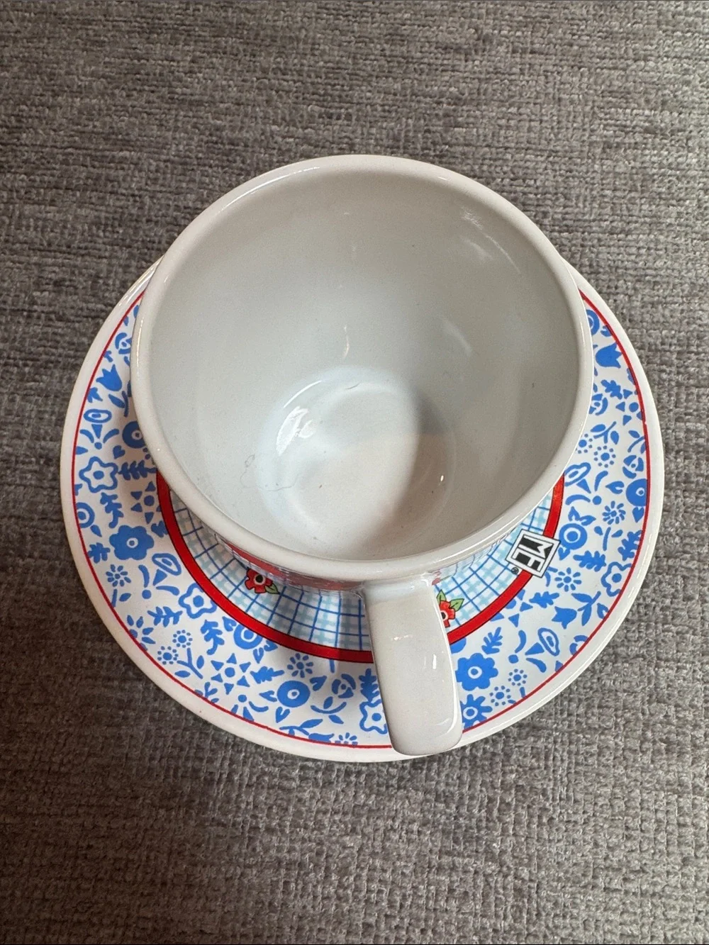 Mary Engelbreit Teacup & Saucer Set Be Kind to Thy Sister